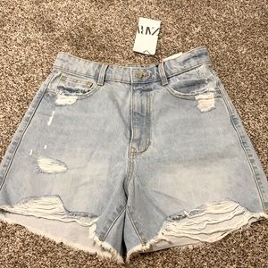 Zara high waisted jean shorts